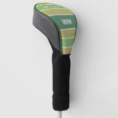 Aangepaste monogram & tekstafdekking voor tapepatr golfheadcover (Schuin)