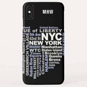 Aangepaste monogram-telefoongevallen in New York Case-Mate iPhone Case