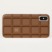 Aangepaste monogram-telefoongevallen met "Chocolat Case-Mate iPhone Case (Achterkant (horizontaal))