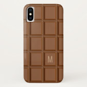 Aangepaste monogram-telefoongevallen met "Chocolat Case-Mate iPhone Case (Achterkant)