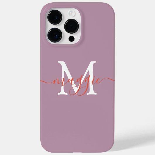 Aangepaste Monogram Telefoonhoes – gepersonaliseer Case-Mate iPhone Case (Achterkant)