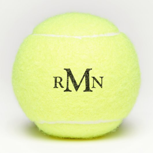 Aangepaste monogram Tennis Ball Tennisballen (Voorkant)
