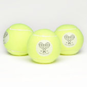 Aangepaste monogram TENNIS ballset Tennisballen (Multi)