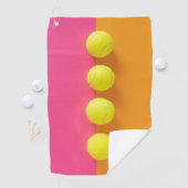 Aangepaste Monogram Tennisballen Golfhanddoek (Insitu)