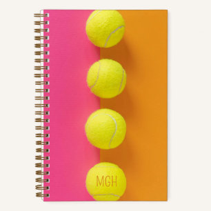 Aangepaste Monogram Tennisballen Notitieboek
