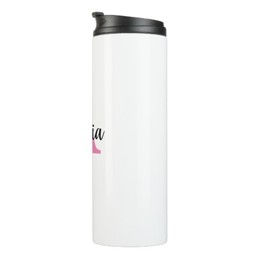 Aangepaste monogram thermosbeker (Geroteerd rechts)