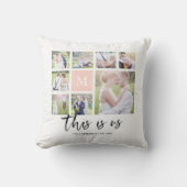 Aangepaste monogram This is Us Fotocollage Kussen (Voorkant)