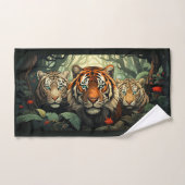 Aangepaste Monogram Tigers illustratie Bad Handdoek (Handdoek)