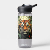 Aangepaste Monogram Tigers illustratie Waterfles (Links)