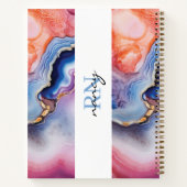 Aangepaste monogram tijdschriften notitieboek (Achterkant)