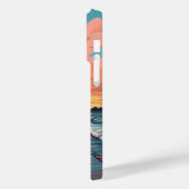 Aangepaste Monogram Tropical Beach Sunset Case-Mate iPhone Case (Achterkant / Links)