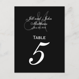 Aangepaste Monogram Trouwtafel Aantal Kaarten