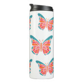 Aangepaste monogram-tumbler met gestileerde Butter Thermosbeker (Geroteerd rechts)
