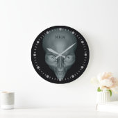 Aangepaste monogram UFO Alien wandklokken (Huis)