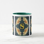 Aangepaste Monogram Uw Initiële Naam Madeliefjes K Mok (Midden)