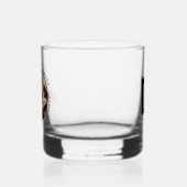 Aangepaste Monogram Vaderdag Schattigee minimalist Whisky Glas (Links)