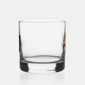 Aangepaste Monogram Vaderdag Schattigee minimalist Whisky Glas (Rechts)