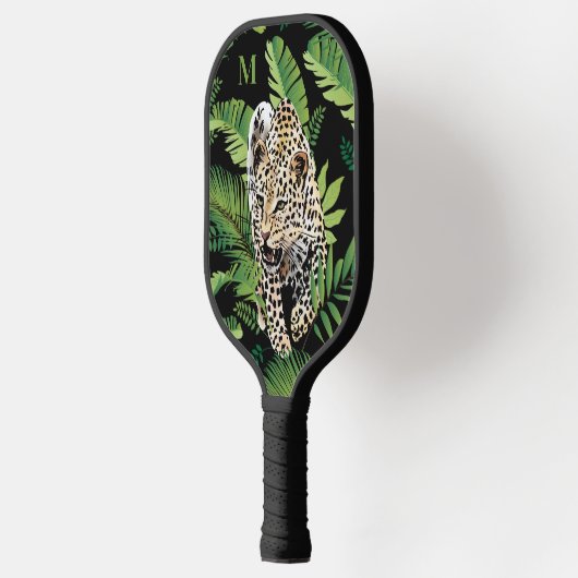 Aangepaste monogram van de Illustratie van de luip Pickleball Paddle (Links)