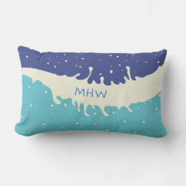 Aangepaste monogram van de zomer Splash-top Buitenkussen