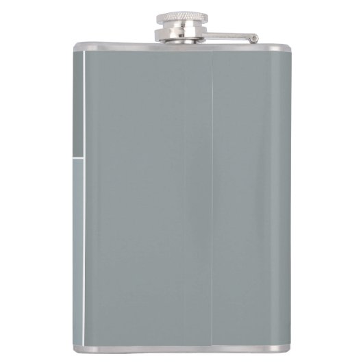 aangepaste monogram van het Heart Pattern-kolf Heupfles (Achterkant)