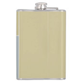 aangepaste monogram van het Heart Pattern-kolf Heupfles (Achterkant)