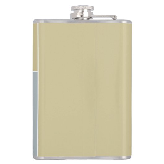 aangepaste monogram van het Heart Pattern-kolf Heupfles (Achterkant)