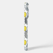 Aangepaste monogram van het Lemon Pattern telefoon Case-Mate iPhone Case (Achterkant / Rechts)