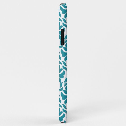 Aangepaste monogram van het Patroon van het Damasc Case-Mate iPhone Case (Achterkant/rechts)