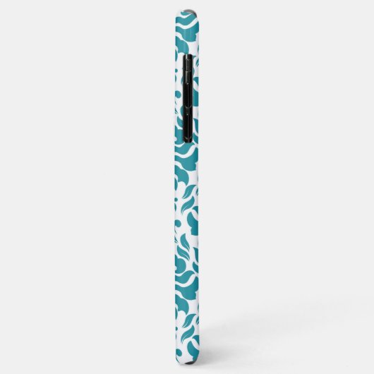 Aangepaste monogram van het Patroon van het Damasc Case-Mate iPhone Case (Achterkant/links)