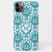 Aangepaste monogram van het Patroon van het Damasc Case-Mate iPhone Case (Achterkant)