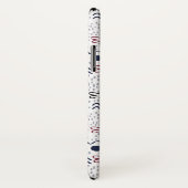 Aangepaste monogram vispatroon bevestigen Case-Mate iPhone case (Achterkant / rechts)