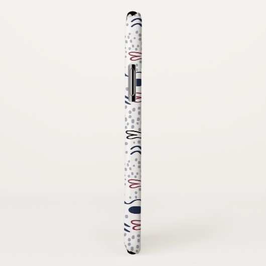 Aangepaste monogram vispatroon bevestigen Case-Mate iPhone case (Achterkant / rechts)