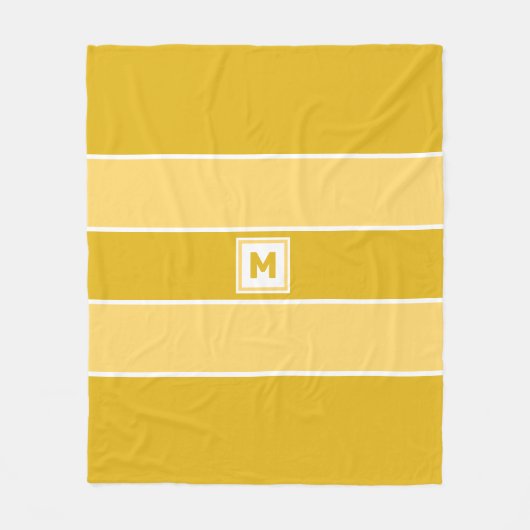 Aangepaste monogram vleece Blanket Fleece Deken (Voorkant)