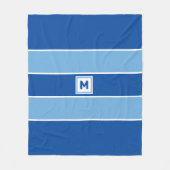 Aangepaste monogram vleece Blanket Fleece Deken (Voorkant)