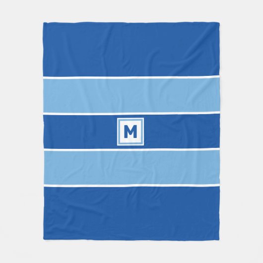 Aangepaste monogram vleece Blanket Fleece Deken (Voorkant)