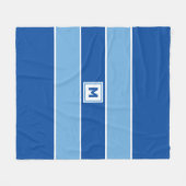 Aangepaste monogram vleece Blanket Fleece Deken (Voorkant (Horizontaal))