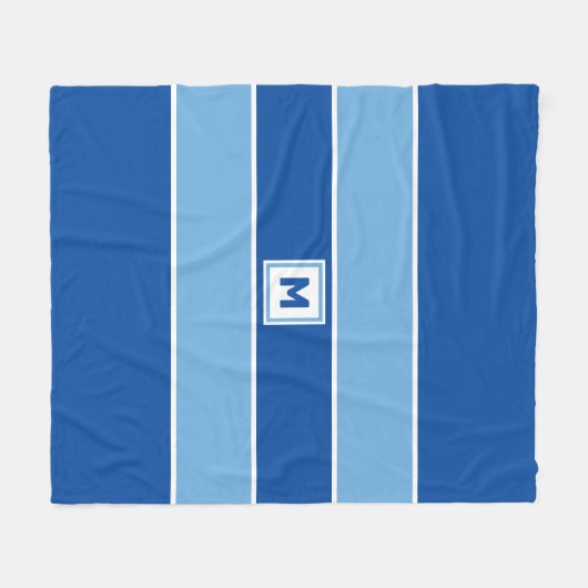 Aangepaste monogram vleece Blanket Fleece Deken (Voorkant (Horizontaal))