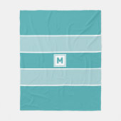 Aangepaste monogram vleece Blanket Fleece Deken (Voorkant)