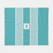Aangepaste monogram vleece Blanket Fleece Deken (Voorkant (Horizontaal))