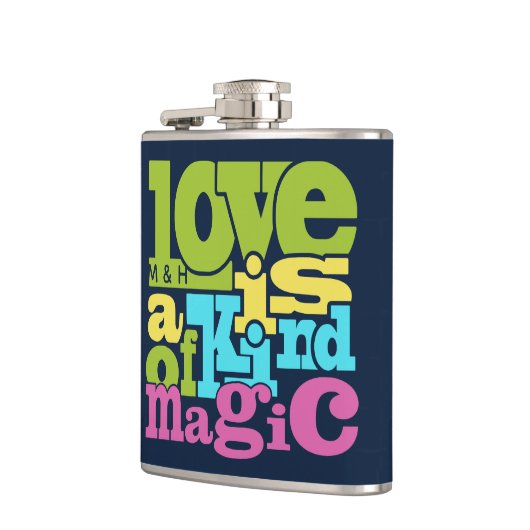 aangepaste monogram voor Magical Love Heupfles (Links)