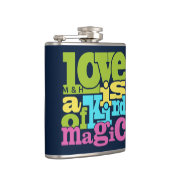 aangepaste monogram voor Magical Love Heupfles (Rechts)