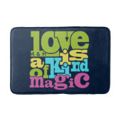 Aangepaste monogram voor Magical Love-monogram bad Badmat (Voorkant)