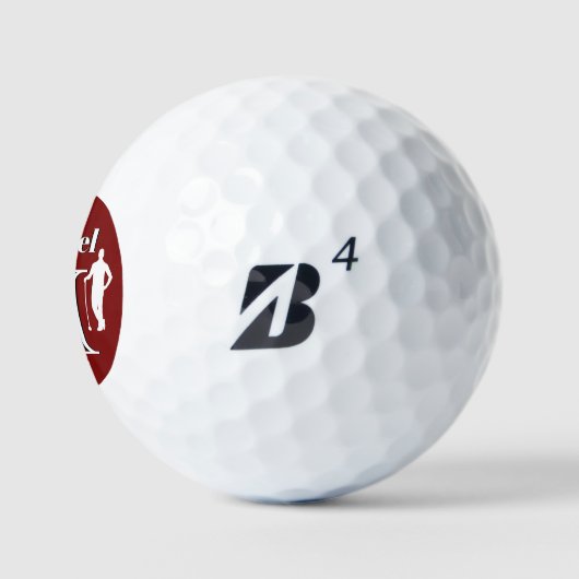 Aangepaste monogram voornaam Golfer Golfballen (Logo)