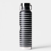 Aangepaste monogram waterflacon waterfles (Achterkant)