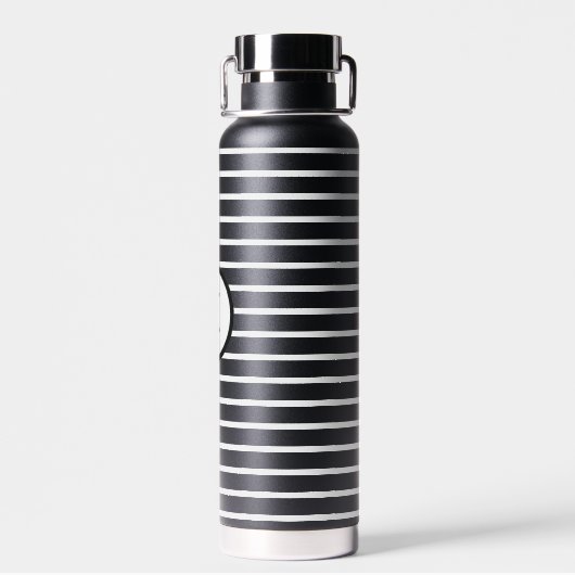 Aangepaste monogram waterflacon waterfles (Achterkant)