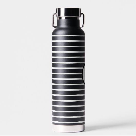 Aangepaste monogram waterflacon waterfles (Voorkant)