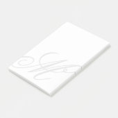 Aangepaste monogram watermerk na het aanbrengen va post-it® notes (Schuin)