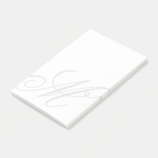 Aangepaste monogram watermerk na het aanbrengen va post-it® notes (Schuin)