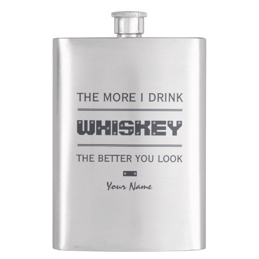 aangepaste monogram WHISKEY Flacon (Voorkant)