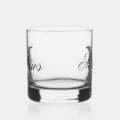 Aangepaste monogram whisky glas cadeau (Links)